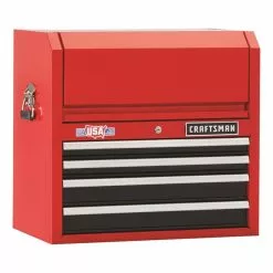 CRAFTSMAN Tool Chest - 4 Drawers - 26" x 16" x 24.5" - Red and Black