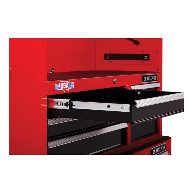 CRAFTSMAN Tool Chest - 4 Drawers - 26" x 16" x 24.5" - Red and Black 3 CRAFTSMAN Tool Chest - 4 Drawers - 26" x 16" x 24.5" - Red and Black - Image 3
