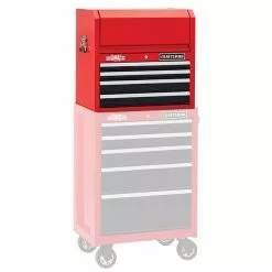 CRAFTSMAN Tool Chest - 4 Drawers - 26" x 16" x 24.5" - Red and Black 9 CRAFTSMAN Tool Chest - 4 Drawers - 26" x 16" x 24.5" - Red and Black -Craftsman Sales Shop 16765003e L