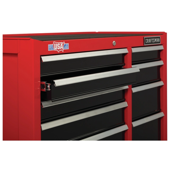 CRAFTSMAN Tool Cabinet - 5 Drawers - 26.5" x 18" x 37.5" - Red/Black 4 CRAFTSMAN Tool Cabinet - 5 Drawers - 26.5" x 18" x 37.5" - Red/Black - Image 4
