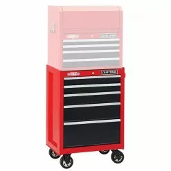 CRAFTSMAN Tool Cabinet - 5 Drawers - 26.5" x 18" x 37.5" - Red/Black 9 CRAFTSMAN Tool Cabinet - 5 Drawers - 26.5" x 18" x 37.5" - Red/Black -Craftsman Sales Shop 16765004e L