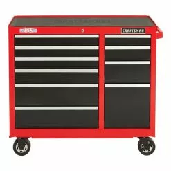 CRAFTSMAN Tool Cabinet - 10 Drawers - 41" x 18" x 37.5" - Red and Black
