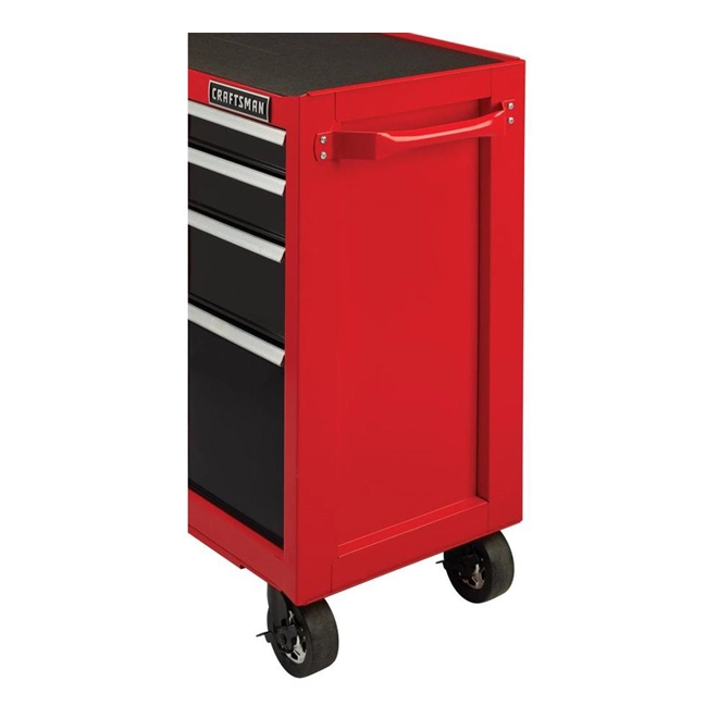 CRAFTSMAN Tool Cabinet - 10 Drawers - 52" x 18" x 37.5" - Red and Black 5 CRAFTSMAN Tool Cabinet - 10 Drawers - 52" x 18" x 37.5" - Red and Black - Image 5