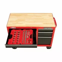 CRAFTSMAN Workbench - 6 Drawers - 41" x 18" x 34" - Red and Black -Craftsman Sales Shop 16765009c L
