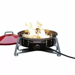 Craftsman Portable Lightweight Fire Pit - Red - 65,000-BTU - Impulse Ignition - 27-in L x 22 19/64-in W x 15-in H -Craftsman Sales Shop 20555052c L