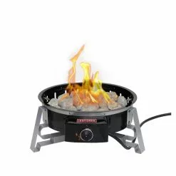 Craftsman Portable Lightweight Fire Pit - Red - 65,000-BTU - Impulse Ignition - 27-in L x 22 19/64-in W x 15-in H -Craftsman Sales Shop 20555052d L