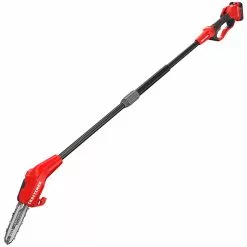 Craftsman Chainsaw with Extension Pole - 20 V - 4 AH - Red and Black