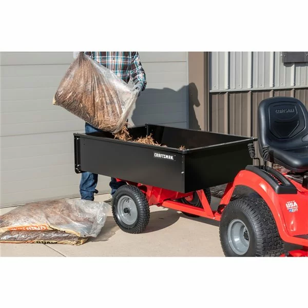 Craftsman 12-cu ft Steel Dump Cart - Red 4 Craftsman 12-cu ft Steel Dump Cart - Red - Image 4